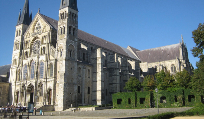 法国兰斯著名的联合国教科文组织遗产大教堂