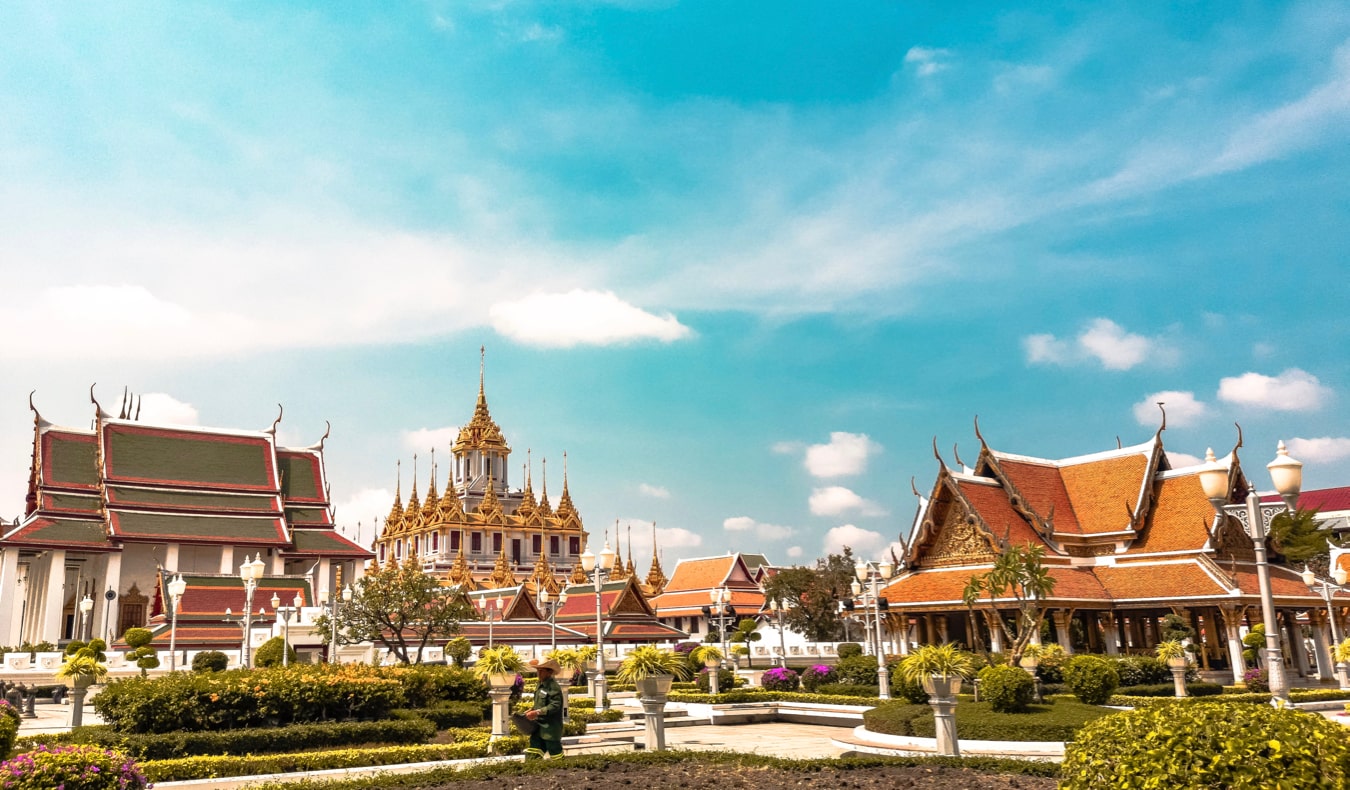 泰国曼谷众多美丽的寺庙之一