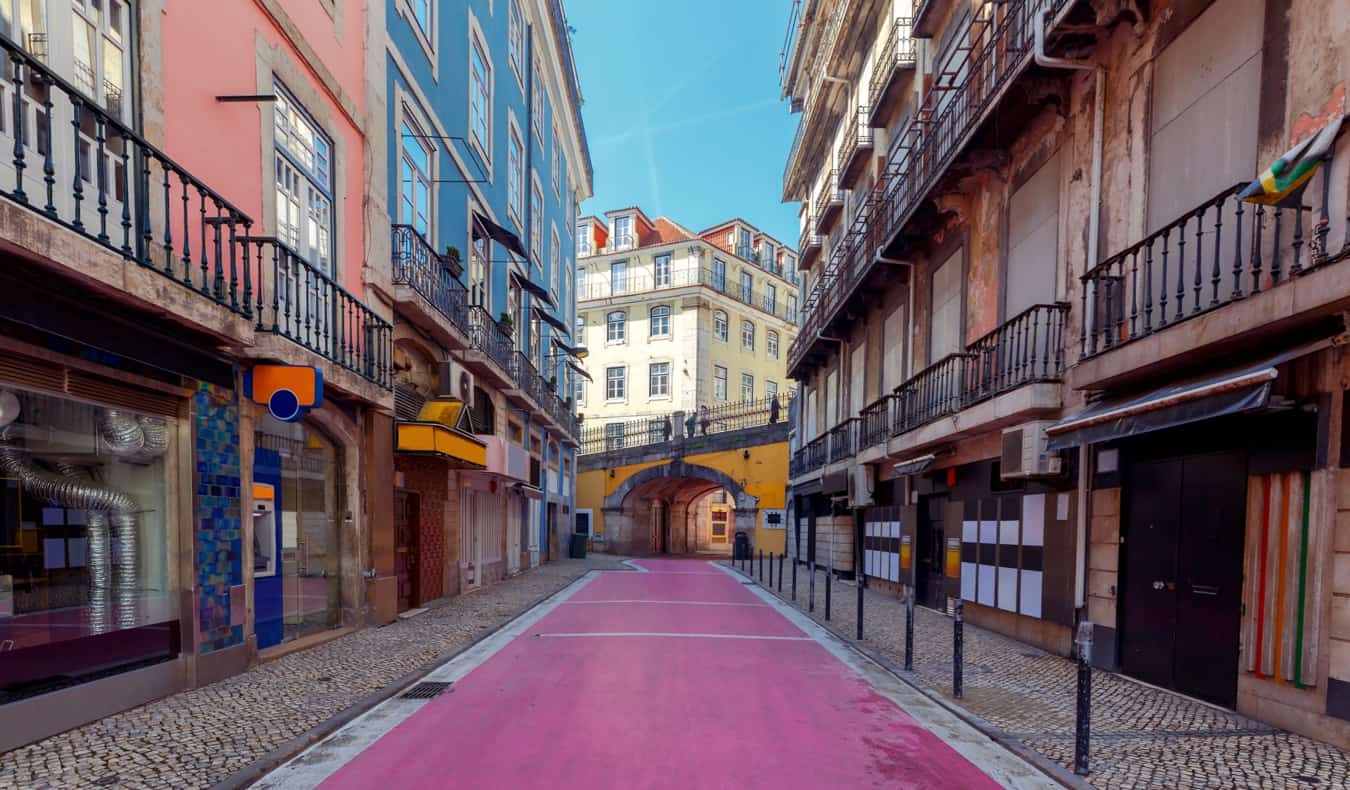 葡萄牙里斯本著名的粉红街