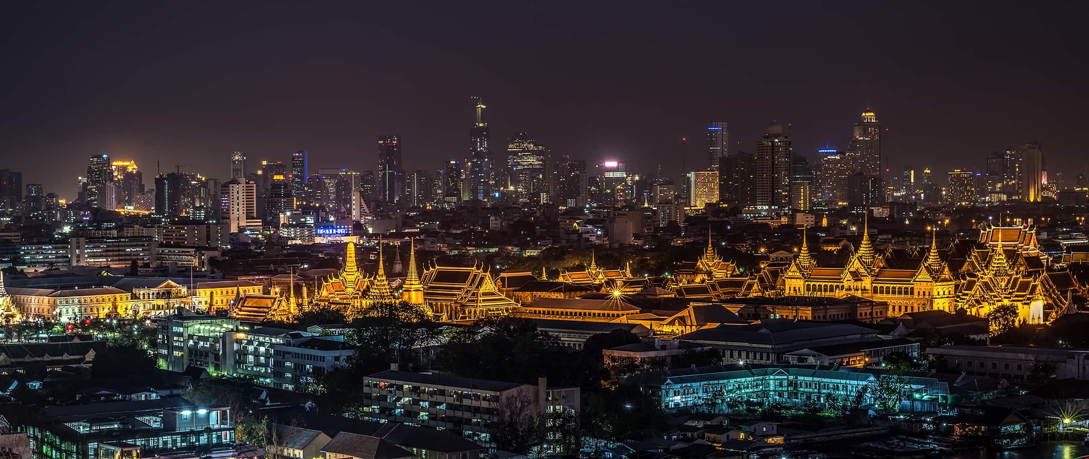 泰国曼谷的夜景