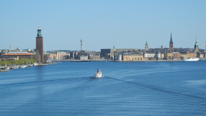 斯德哥尔摩河景，瑞典
