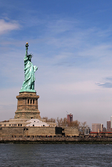 纽约标志性的自由女神像