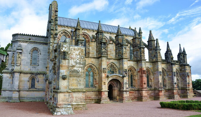 罗斯林教堂在苏格兰
