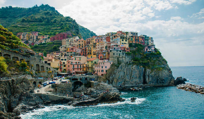 The town of Manarola in Italy's Cinque Terre