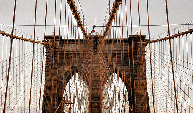 纽约市的布鲁克林大桥