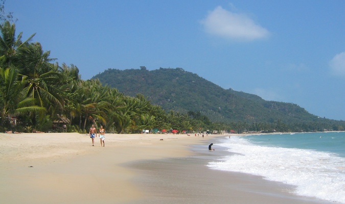 泰国苏梅岛的海滩