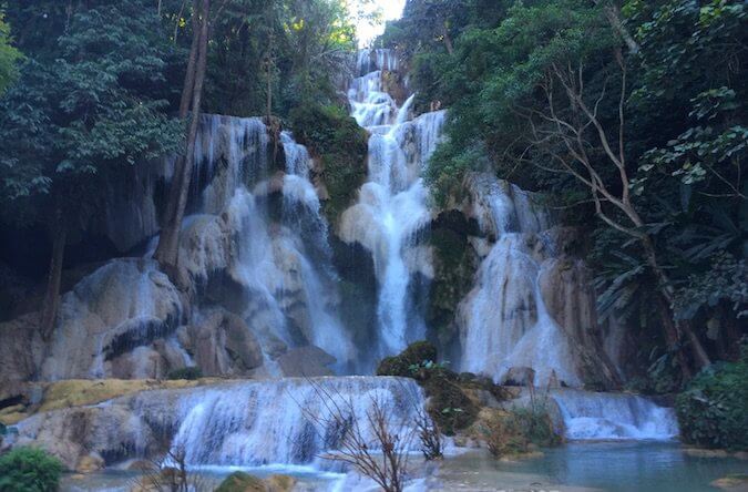 老挝的匡思瀑布