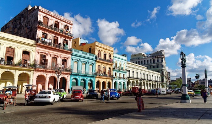 哈瓦那的街道在古巴
