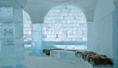 瑞典冰旅馆的内部