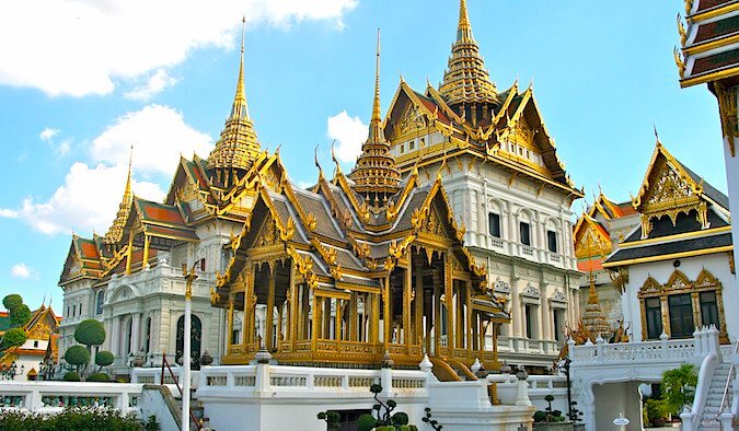 泰国曼谷的金色寺庙