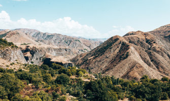 亚美尼亚崎岖的山地景观