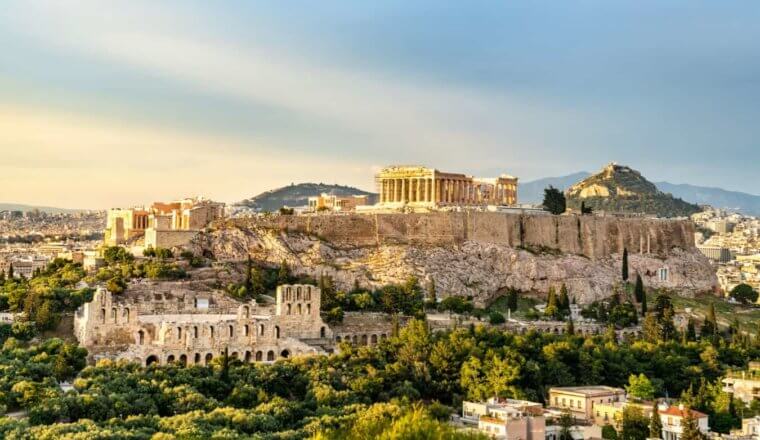 雅典卫城和希腊雅典市中心的其他遗迹